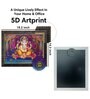 Art Street Framed 5D Wall Art Print Lord Radha Krishna with Swan Wall Painting (14.3x18.2 Inch)