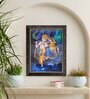 Art Street Framed 5D Wall Art Print Lord Radha Krishna with Swan Wall Painting (14.3x18.2 Inch)