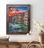 Art Street Framed 5D Wall Art Print Venice City Wall Painting for Home Decor (14.3x18.2 Inch)