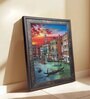 Art Street Framed 5D Wall Art Print Venice City Wall Painting for Home Decor (14.3x18.2 Inch)