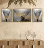 Art Street Gingko Leaves 3 Canvas Set Painting for Home D cor