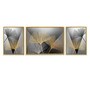 Art Street Gingko Leaves 3 Canvas Set Painting for Home D cor