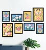 Art Street Indian Art Print Butterfly with Flower Wall Hanging For Home Decor