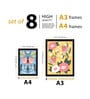Art Street Indian Art Print Butterfly with Flower Wall Hanging For Home Decor