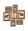 Art Street Indian Art Print Elephant with Flower Wall Hanging For Home Decor