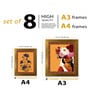 Art Street Indian Art Print Man and Woman with Elephant Floral Wall Hanging For Home Decor