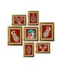 Art Street Indian Art Print Meera Holding Sitar with Peacock Wall Hanging for Home Decor