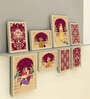 Art Street Indian Art Print Mughal Emperor Shahjahan with Queen Wall Hanging For Home Decor