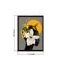 Art Street Marigold Yellow Girl Flower Bouquet Framed Canvas Print for D cor
