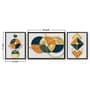 Art Street Minimalistic Geometric Set of 3 Canvas Painting for Home D cor