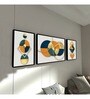 Art Street Minimalistic Geometric Set of 3 Canvas Painting for Home D cor