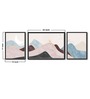 Art Street Moon Deer Set of 3 Canvas Painting for Home D cor