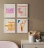 Art Street Motivational Poster Let The Past Go Art Prints For Wall D cor Art Posters For Home Decoration (Set Of 4, 13x17 Inch)