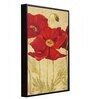 Difficult Works Red Canvas Framed Wildlife Art Panels Set of 2
