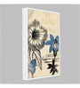 Art Street Set of 2 Canvas Painting Blue & Grey Floral Theme Canvas Framed Art Print