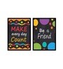 Art Street Set of 2 Motivational Art Prints Be a Friend Wall Art