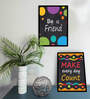 Art Street Set of 2 Motivational Art Prints Be a Friend Wall Art