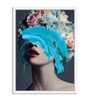 Art Street Set of 2 Wall Art Lady Modern Art Canvas Painting with Wooden Frame