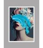 Art Street Set of 2 Wall Art Lady Modern Art Canvas Painting with Wooden Frame