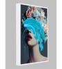 Art Street Set of 2 Wall Art Lady Modern Art Canvas Painting with Wooden Frame