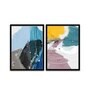 Production Works Multicolour Canvas Framed Wildlife Art Print Set of 2