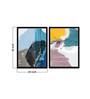 Production Works Multicolour Canvas Framed Wildlife Art Print Set of 2