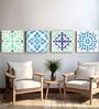 Art Street Stretched Canvas Bright Fractal Flora Moroccan Pattern Art Painting for Decor