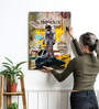 Art Street Stretched Canvas Painting Embrace Future Astronaut Graffiti Art For Home Decor