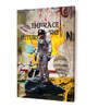 Art Street Stretched Canvas Painting Embrace Future Astronaut Graffiti Art For Home Decor