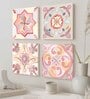Art Street Stretched Canvas Painting Moroccan Tiles Pattern Art for Home Decor, Living Room