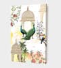 Art Street Stretched Canvas Painting of the Mughal Garden with Peacock for Home Decoration