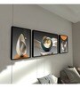 Art Street Toroide Minimal Set of 3 Canvas Painting for Home D cor