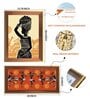Art Street Wall D cor Framed Art Prints Pichwai Innovision Arts (Set of 4, 12x16 & 8x18 Inch)
