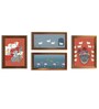Art Street Wall D cor Framed Art Prints Pichwai Innovision Arts (Set of 4, 12x16 & 8x18 Inch)