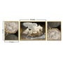 Art Street White Flying Horse Black Gold 3 Canvas Set Painting for Home D cor