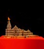 Artarium Ram Mandir Ayodhya in 9 Inch Brown Resin  Religious Symbols