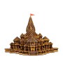Artarium Ram Mandir Ayodhya in 9 Inch Brown Resin  Religious Symbols
