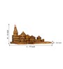 Artarium Ram Mandir Ayodhya in 9 Inch Brown Resin  Religious Symbols