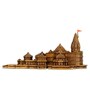 Artarium Ram Mandir Ayodhya in 9 Inch Brown Resin  Religious Symbols