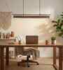 ArtDeco 36 Brown Solid Wood Linear LED Hanging Light