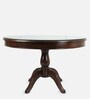 Artemis Solid Wood 4 Seater Dining Set in Walnut Colour with 4 Chairs
