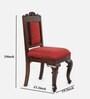 Artemis Solid Wood 4 Seater Dining Set in Walnut Colour with 4 Chairs