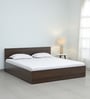 Arthur King Size Bed in Walnut Finish with Box Storage