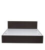 Arthur King Size Bed in Wenge Finish with Box Storage