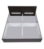 Arthur King Size Bed in Wenge Finish with Box Storage