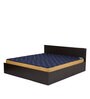 Arthur King Size Bed in Wenge Finish with Box Storage