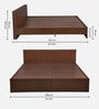 Arthur Plus King Sized Bed In Dark Legno Oak Finish