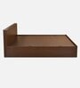 Arthur Plus Queen Sized Bed With Storage In Dark Legno Oak Finish