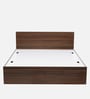 Arthur Queen Size Bed in Walnut Finish with Box Storage