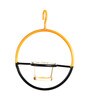 Artic Yellow & Black Metal Hanging Bird Feeder